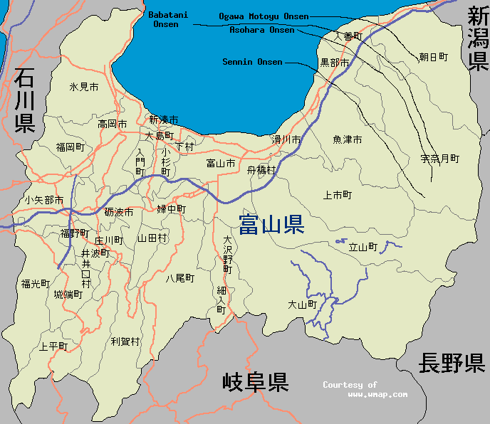 Toyama map