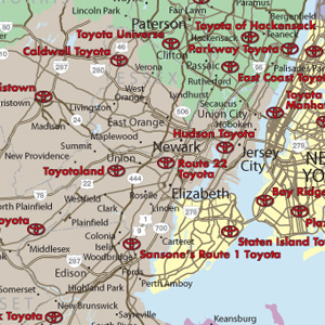Toyota map