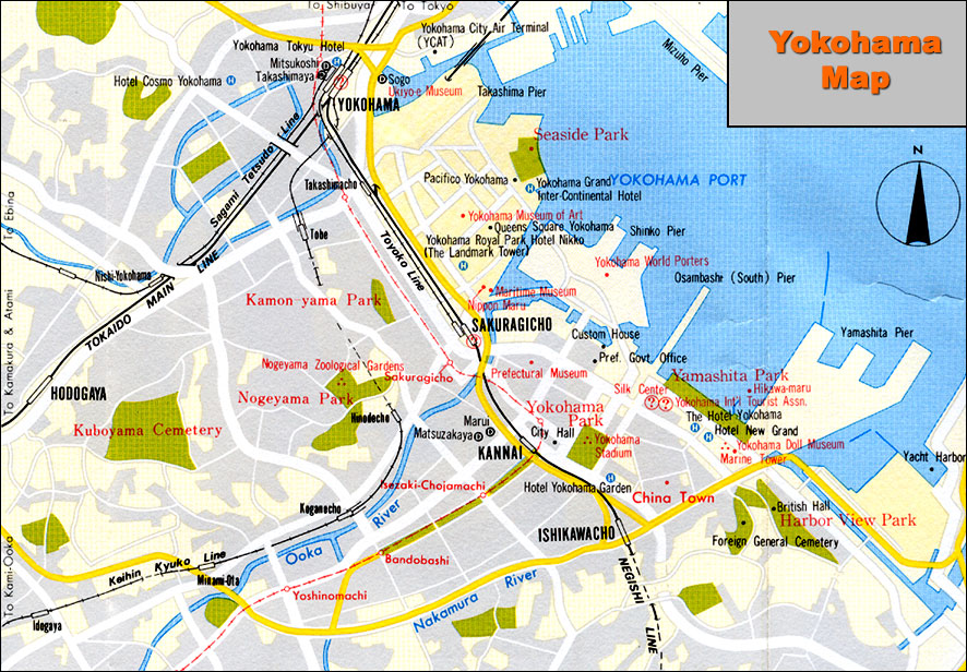 yokohama street map