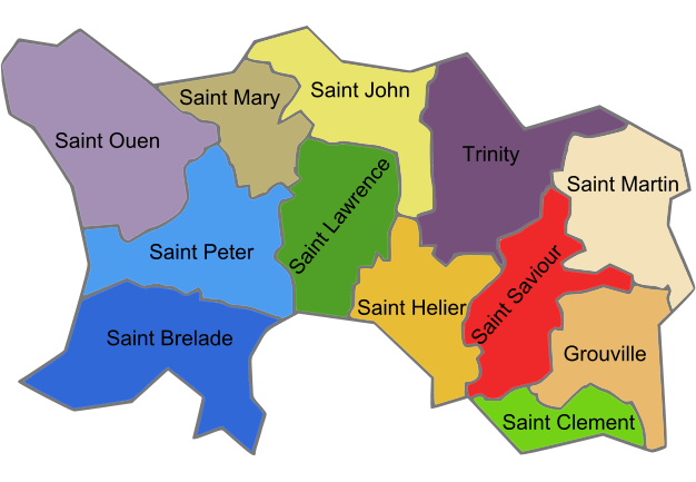Jersey Map towns
