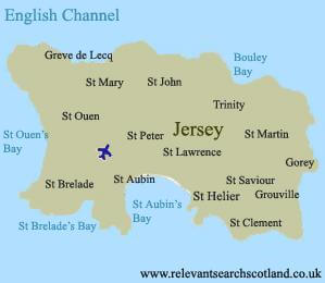 JERSEY CITIES MAP