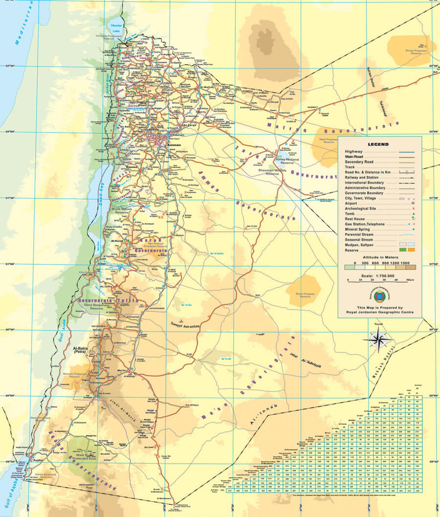 JORDAN MAP ENGLISH