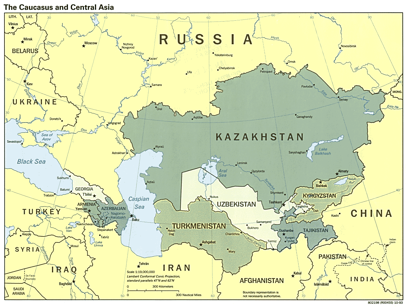 caucasus and central kazakhstan