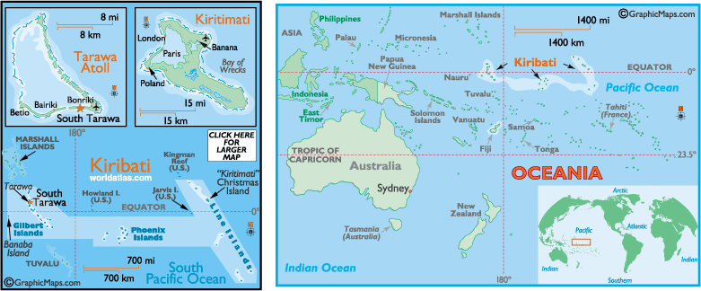 MAP OF KIRIBATI