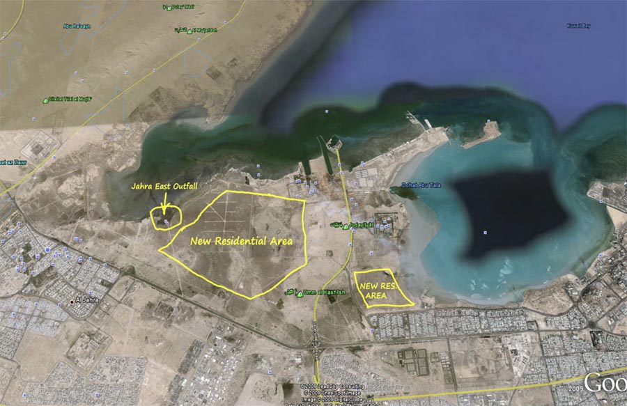 Jahra satellite map