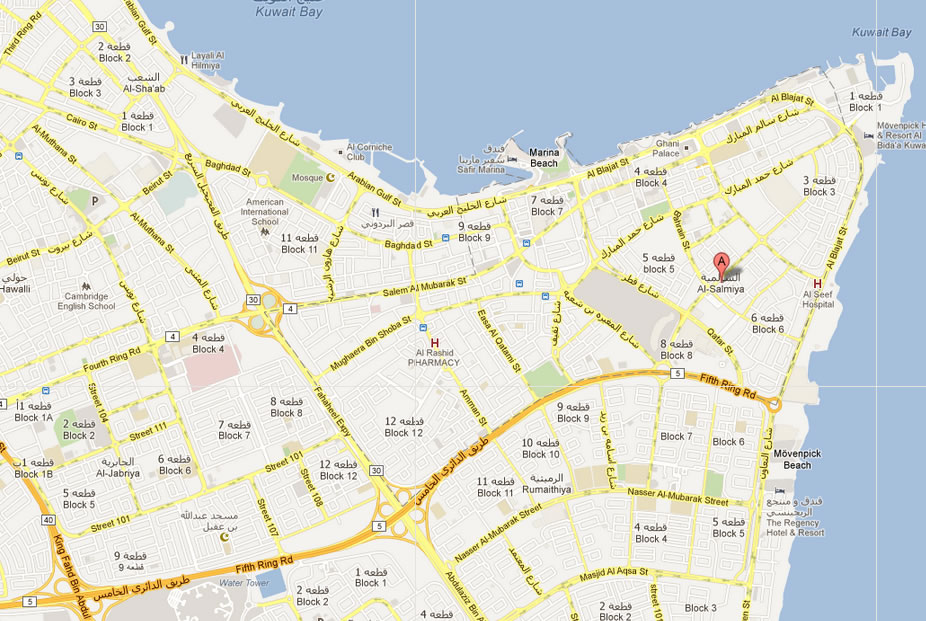 map of Salmiya