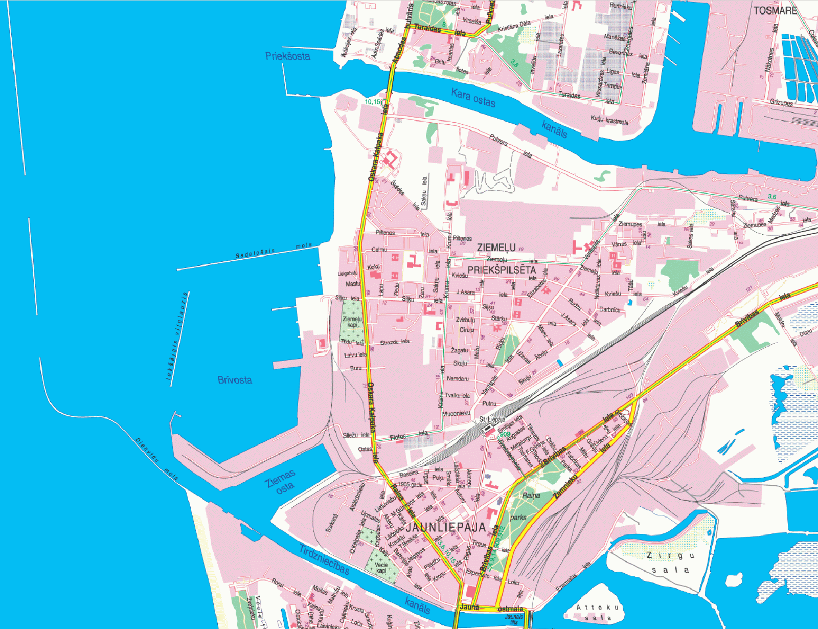 Liepaja map