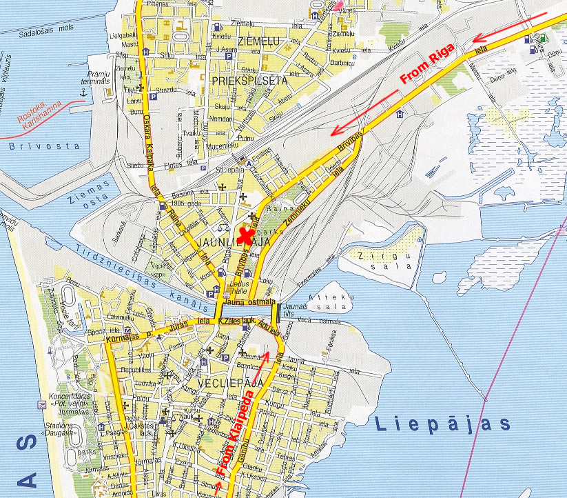 Liepaja map