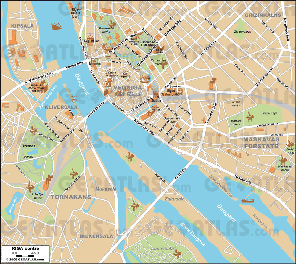 Riga map