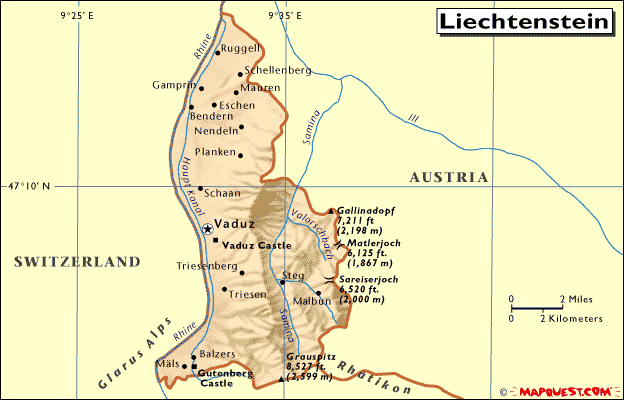 Liechtenstein Map