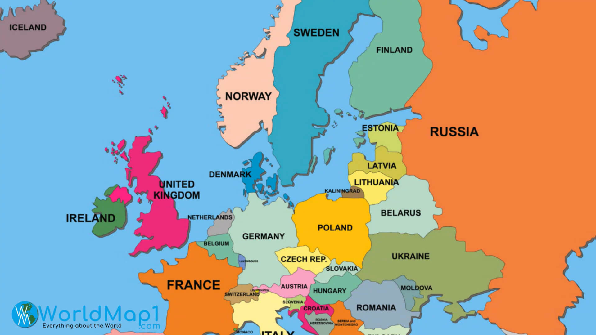 Европейские столицы карта. Карта - Европа. Карта Европы со странами. Политическая карта Европы. Карта государств Европы.