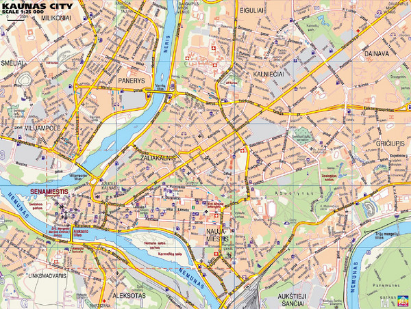 Kaunas map