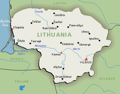 lithuania Plunge map