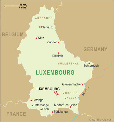 Luxembourg maps