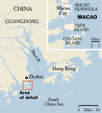 Macau Map China