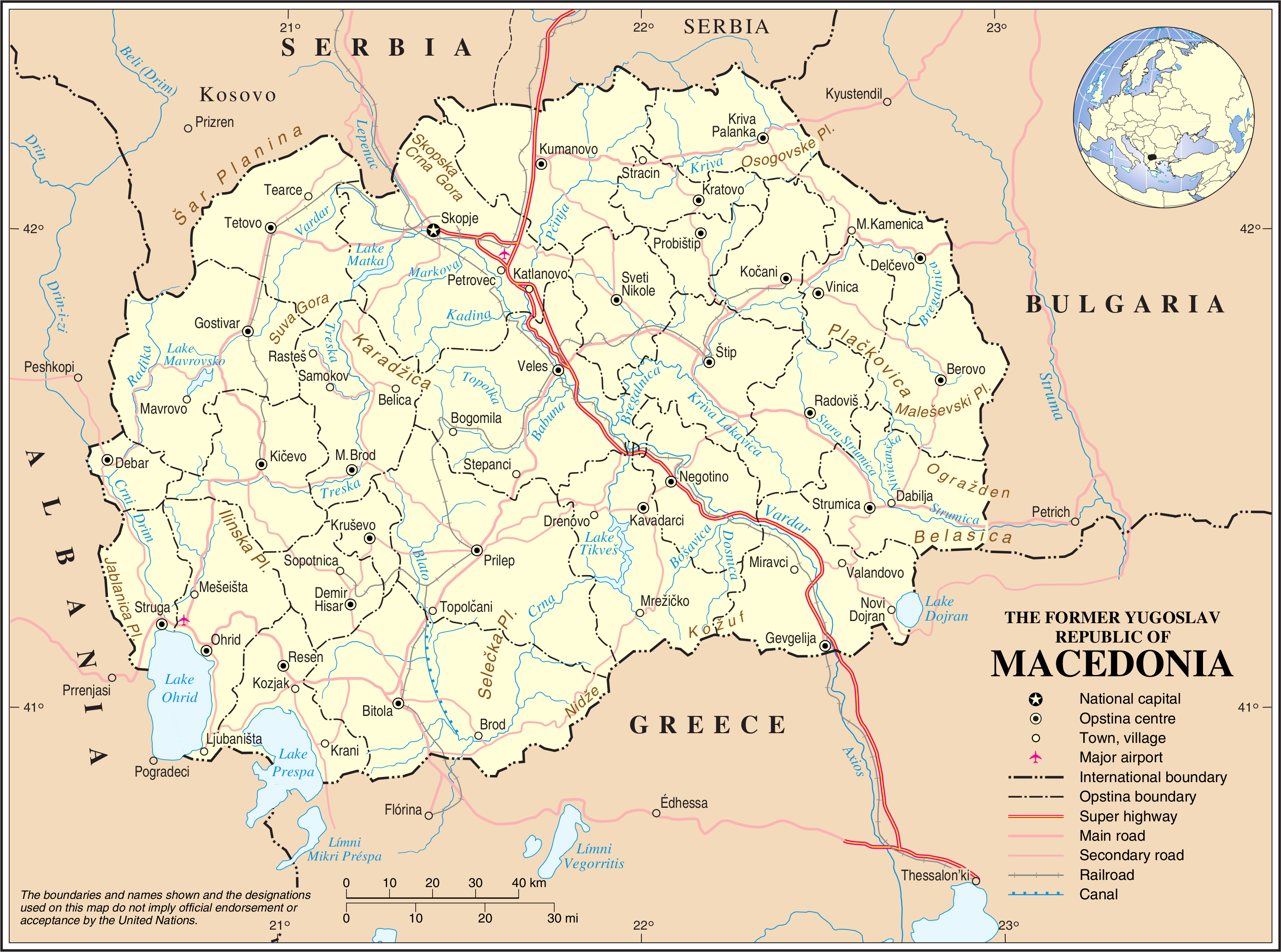 macedonia road map