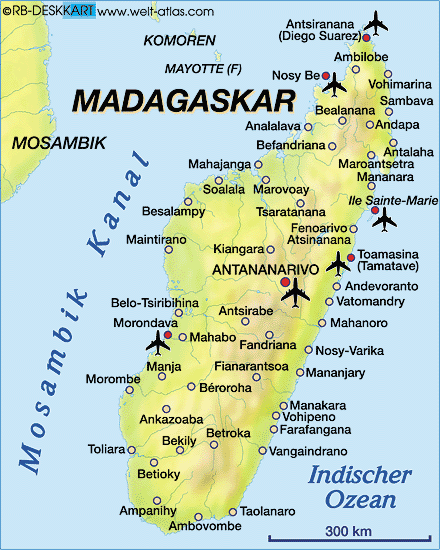 madagascar map antananarivo
