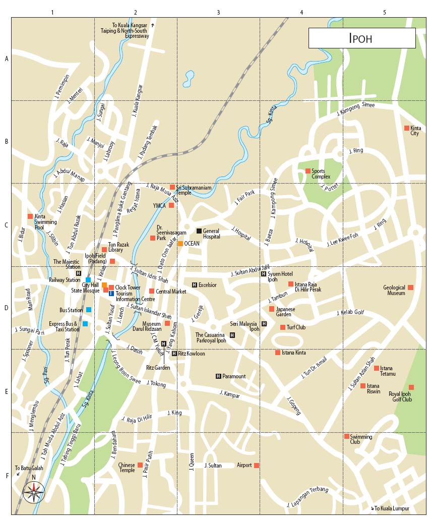 Ipoh Tourist Map