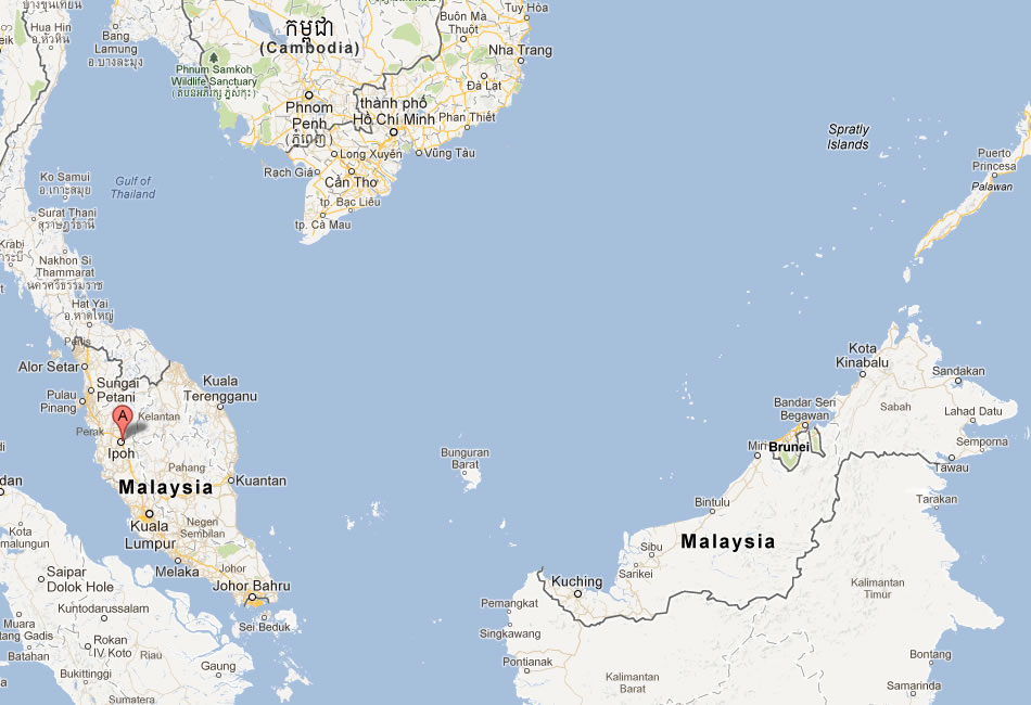map of Ipoh malaysia