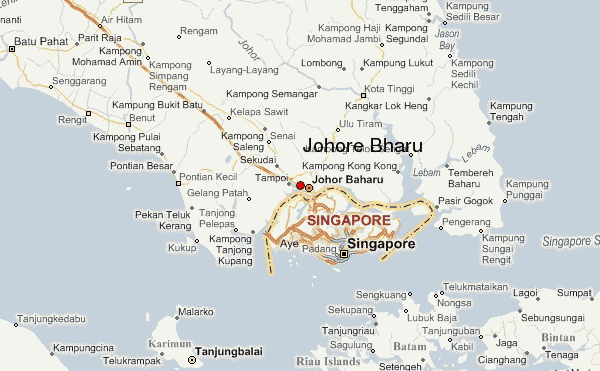 Johor Bahru city map