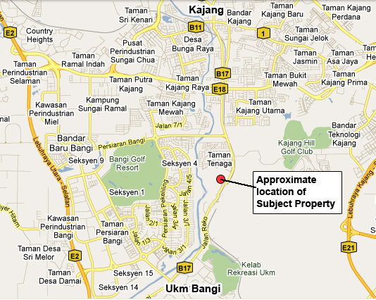 Kajang city map
