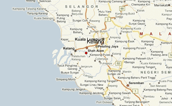 Kelang regional map