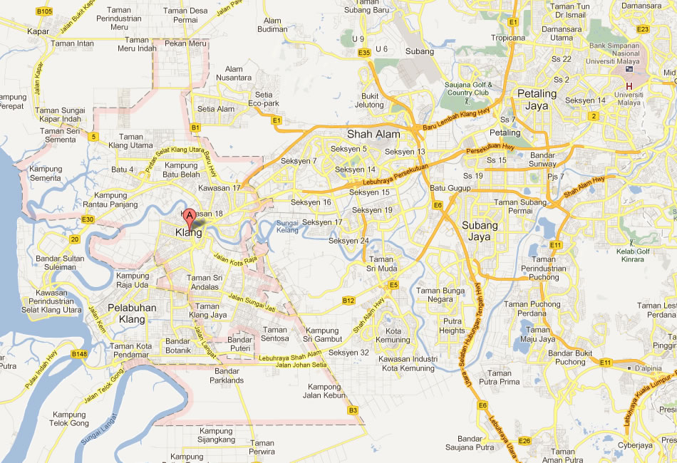 map of Kelang