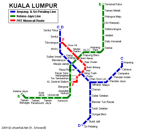 kuala lumpur subway map