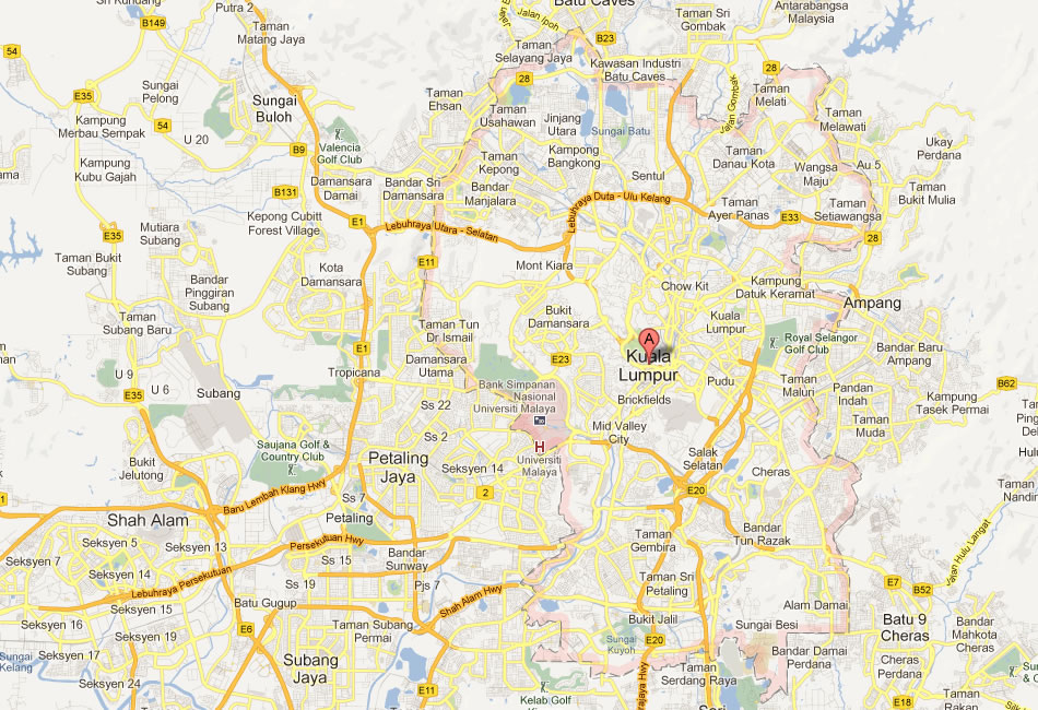 Google map, satellite malaysia