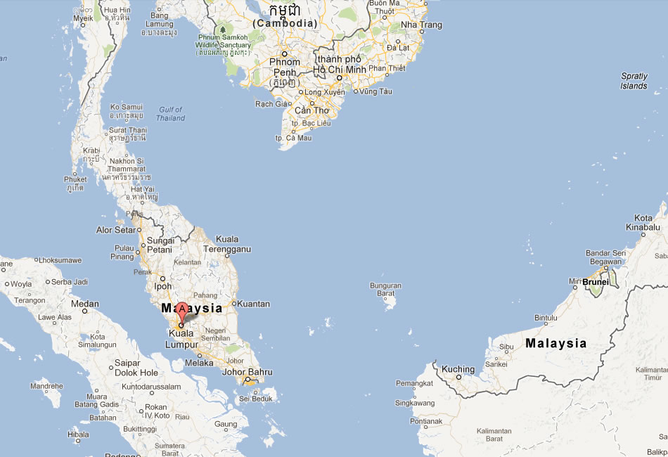 map of Kuala Lumpur malaysia