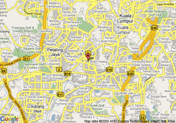 Petaling Jaya map