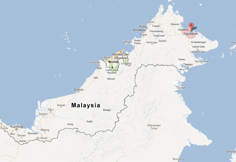 map of Sandakan