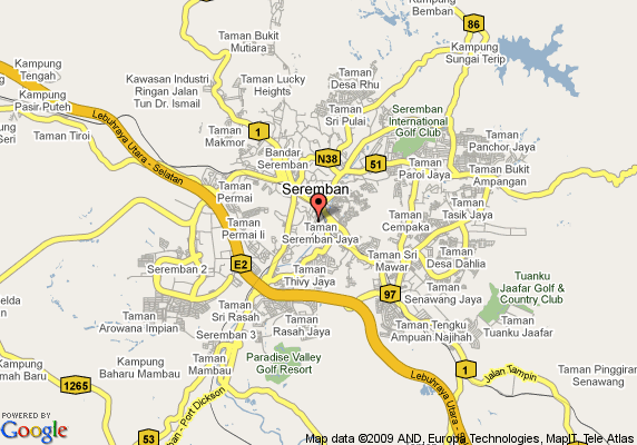 Seremban city map