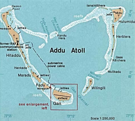 Addu Atoll Maldives Map