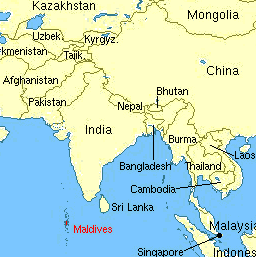 Maldives Map India