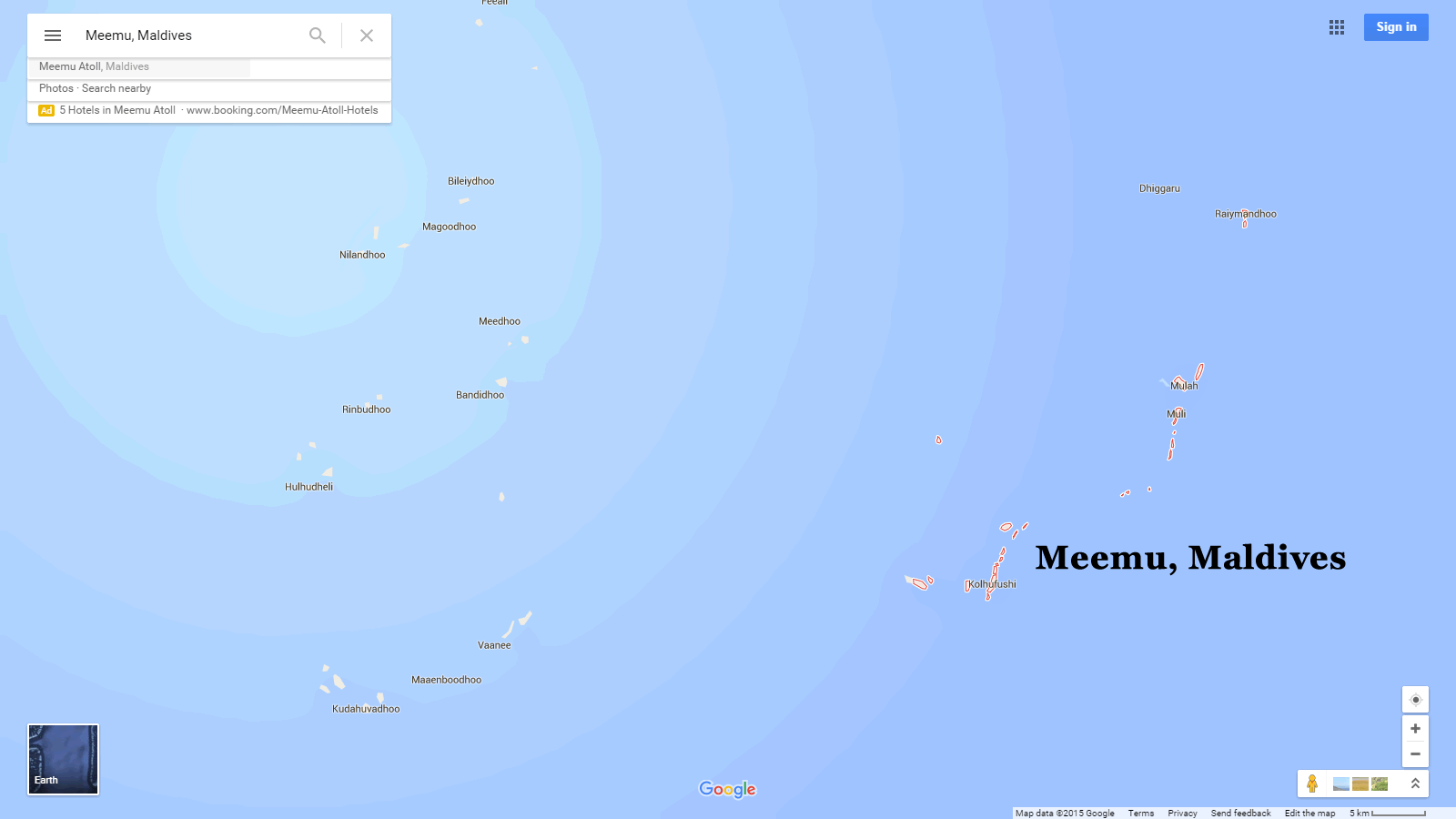 meemu maldives map