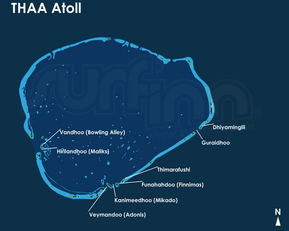 thaa atoll map