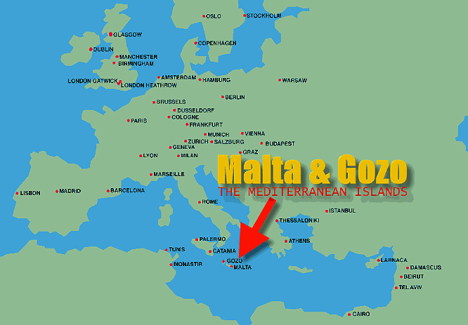 europe malta map