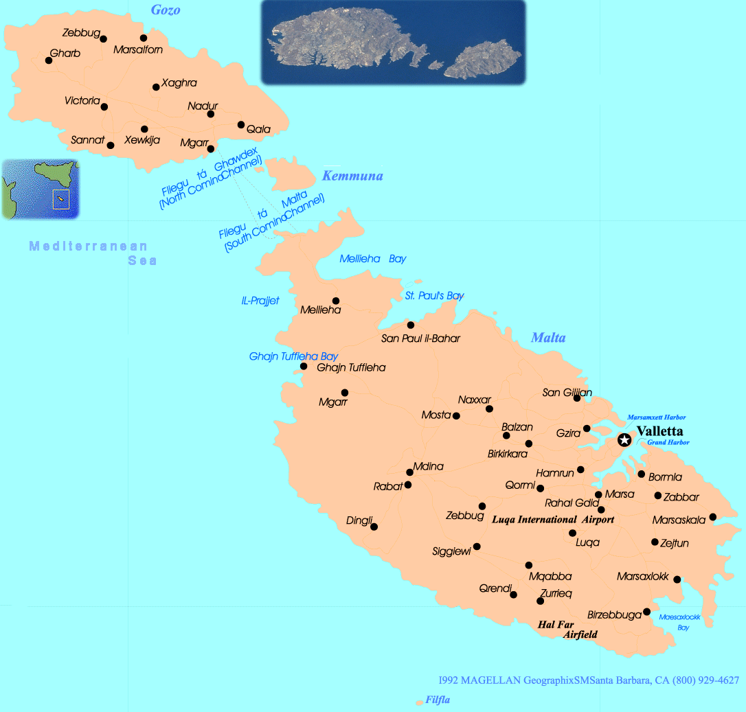 Где находится мальта на карте
