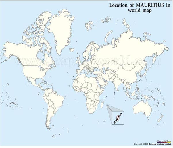 mauritius location map world