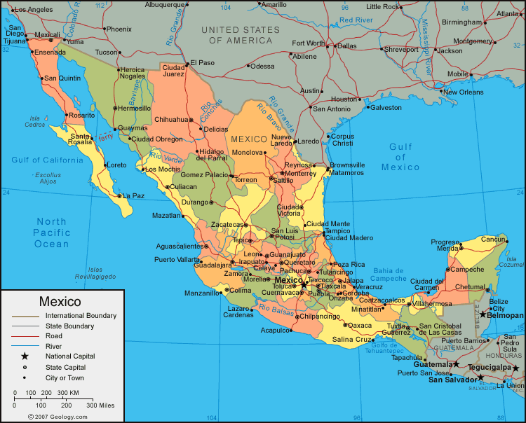 mexico guadalajara map