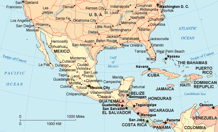 Mexico Map USA