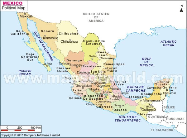 Mexico Political Map