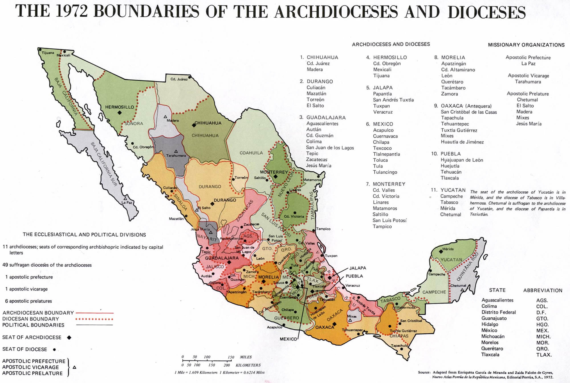 Mexico Map Boundaries