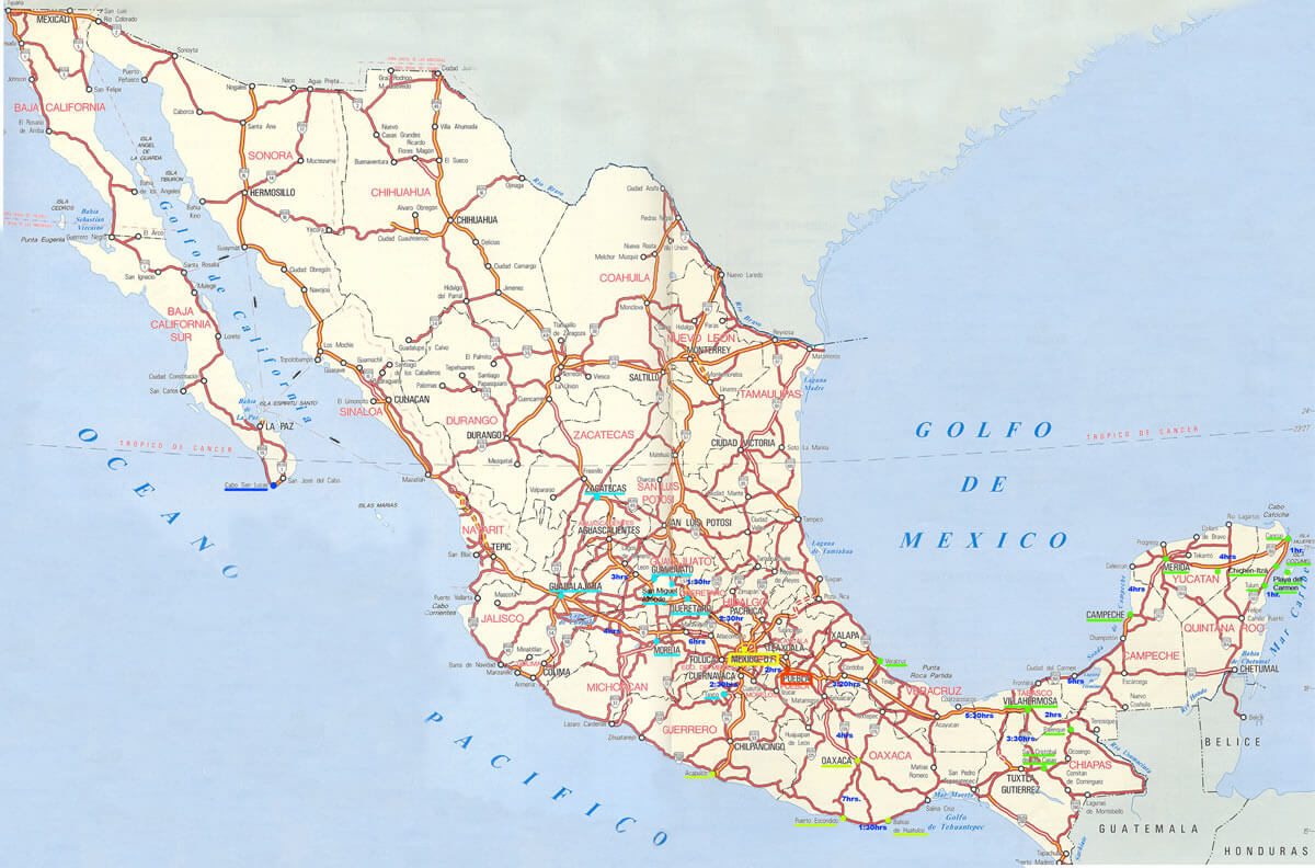 Mexico Road Map