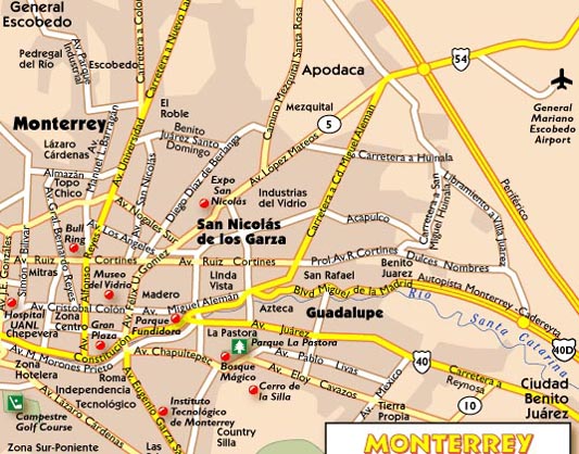 Monterrey Map