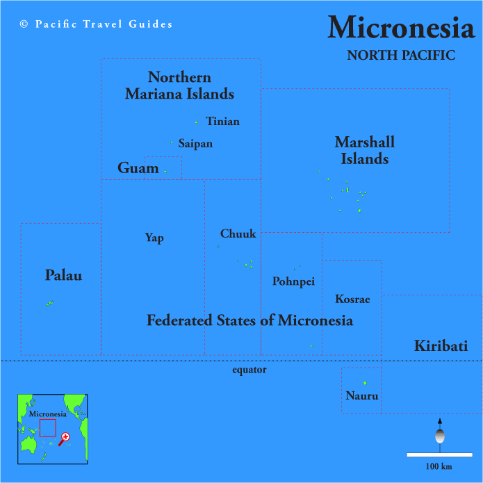 micronesia travel map