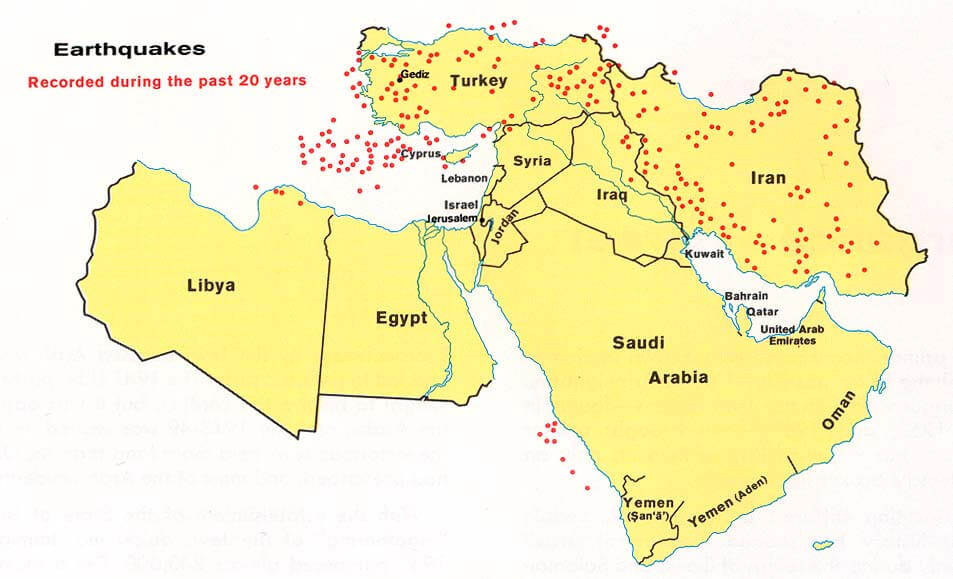 Middle East Earthquakes 1973