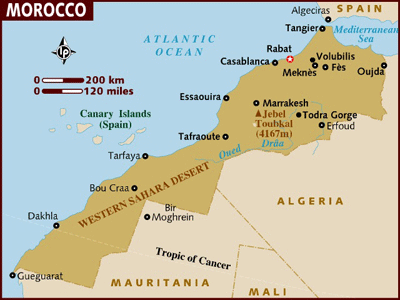 map casablanca morocco