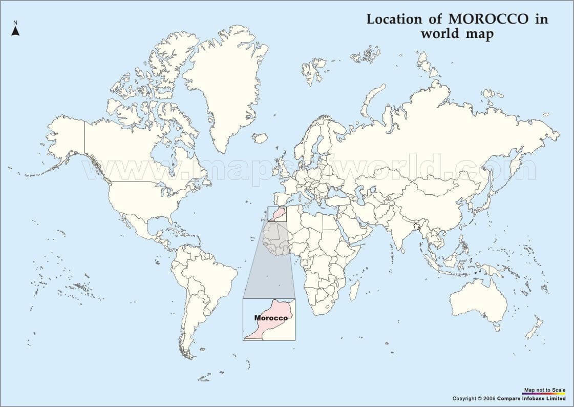morocco map world